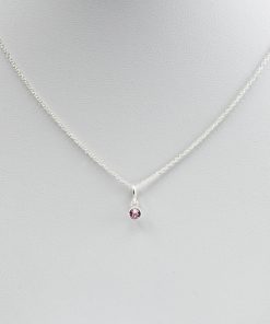 Alexandrite Birthstone Silver Necklace