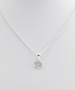 Boats Wheel Silver Necklace