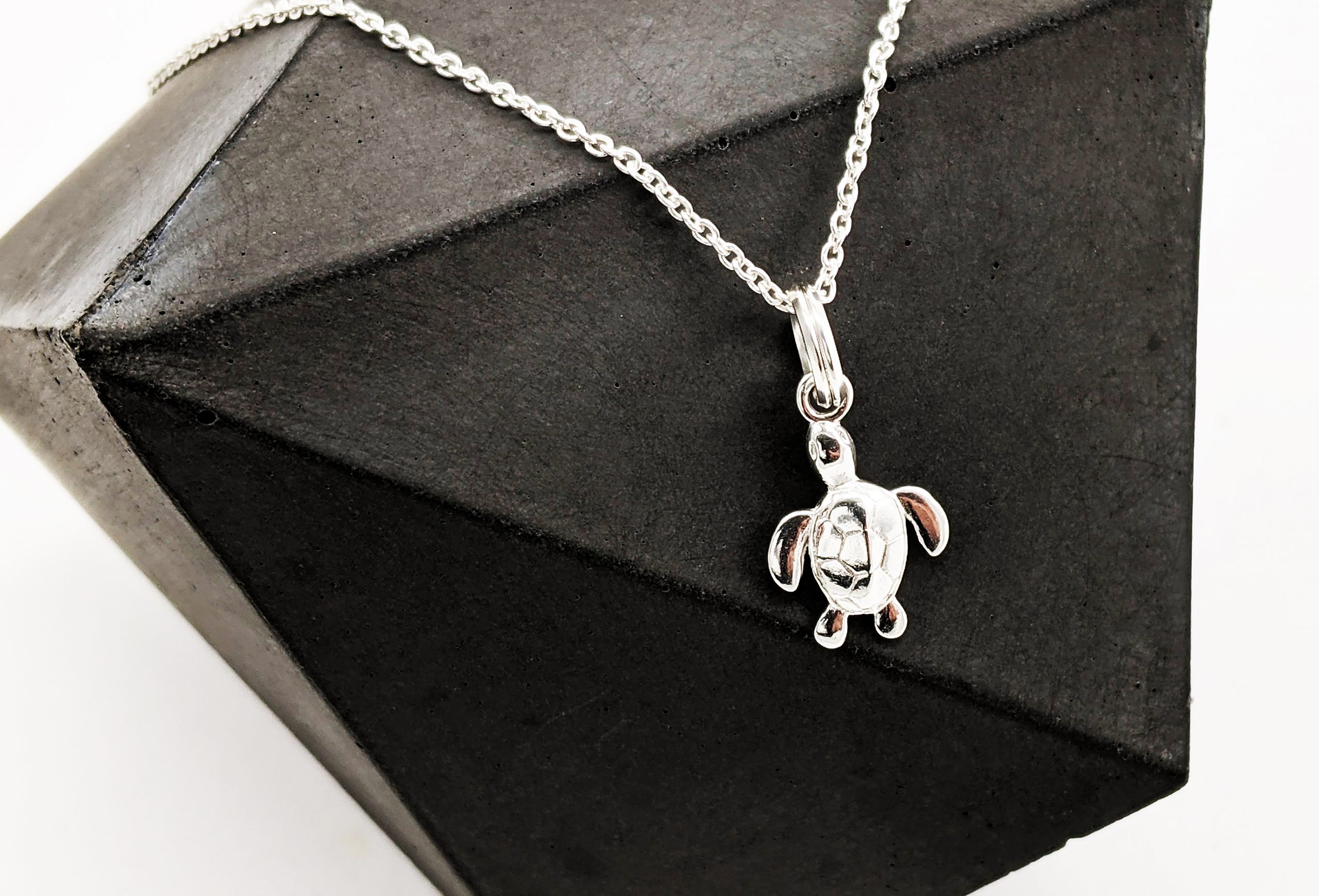 Silver Turtle Jewellery Necklace
