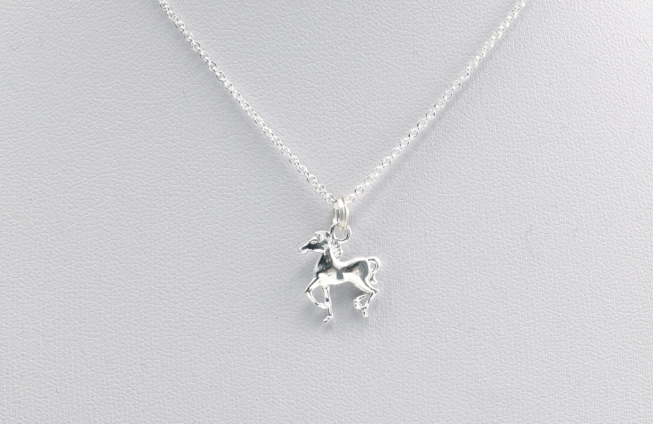 Horse Pony Sterling Silver Necklace scaled
