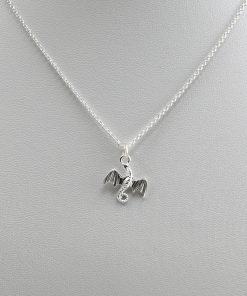 Silver Dragon Pendant Necklace