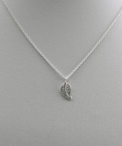 Silver Leaf Charm Necklace