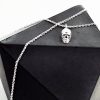 Silver Skull Charm Necklace