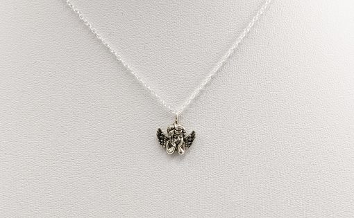Cupid Charm Necklace Silver