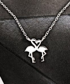 Flamingo Silver Necklace