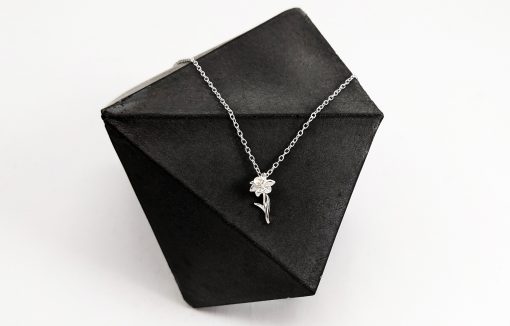Narcissus Necklace Silver