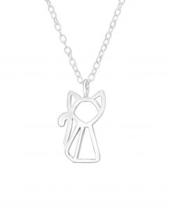 Silver Cat Necklace